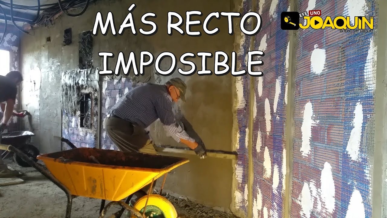 COMO ENFOSCAR CON MAESTRAS ( Listo para enlucir )