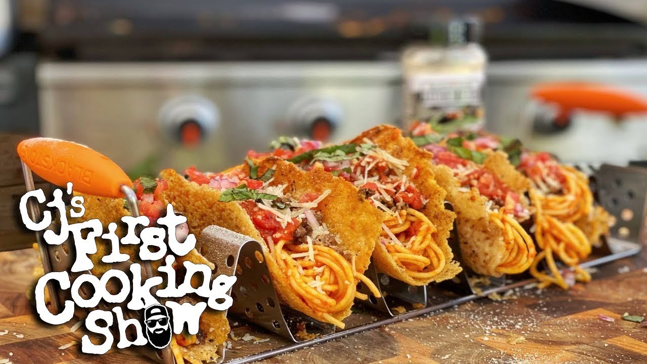 Cj's Spaghetti Tacos | Cj's First Cooking Show | Blackstone Griddles