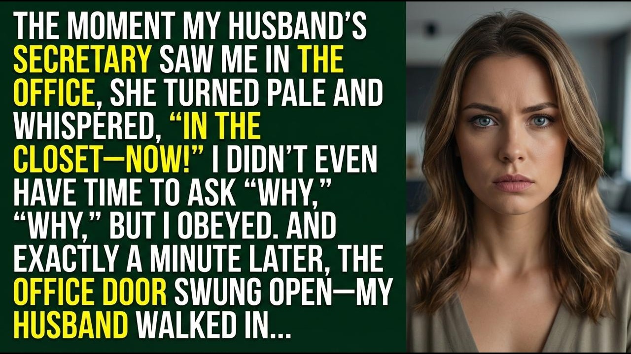 Secretary Whispered: Hide In The Closet—One Minute Later I Heard My Husband’s Voice And Froze Hard