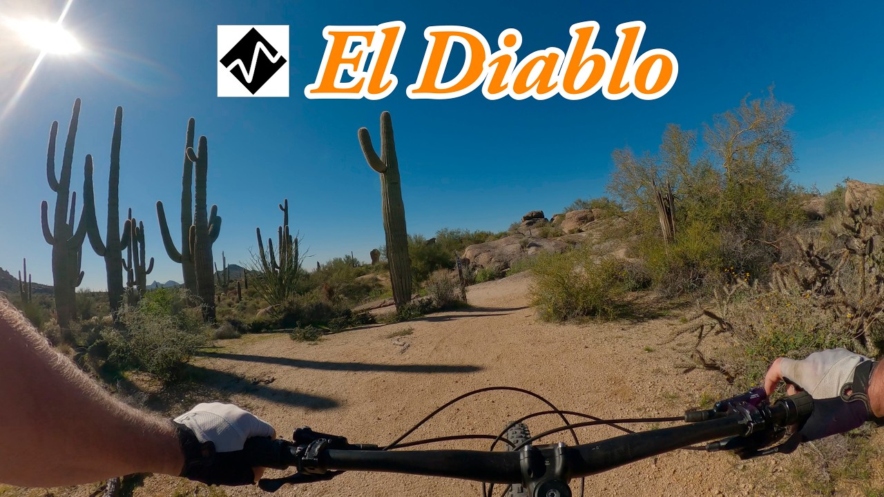 Лучшая трасса для опытных велосипедистов в Скоттсдейле, штат Аризона - Эль Диабло.