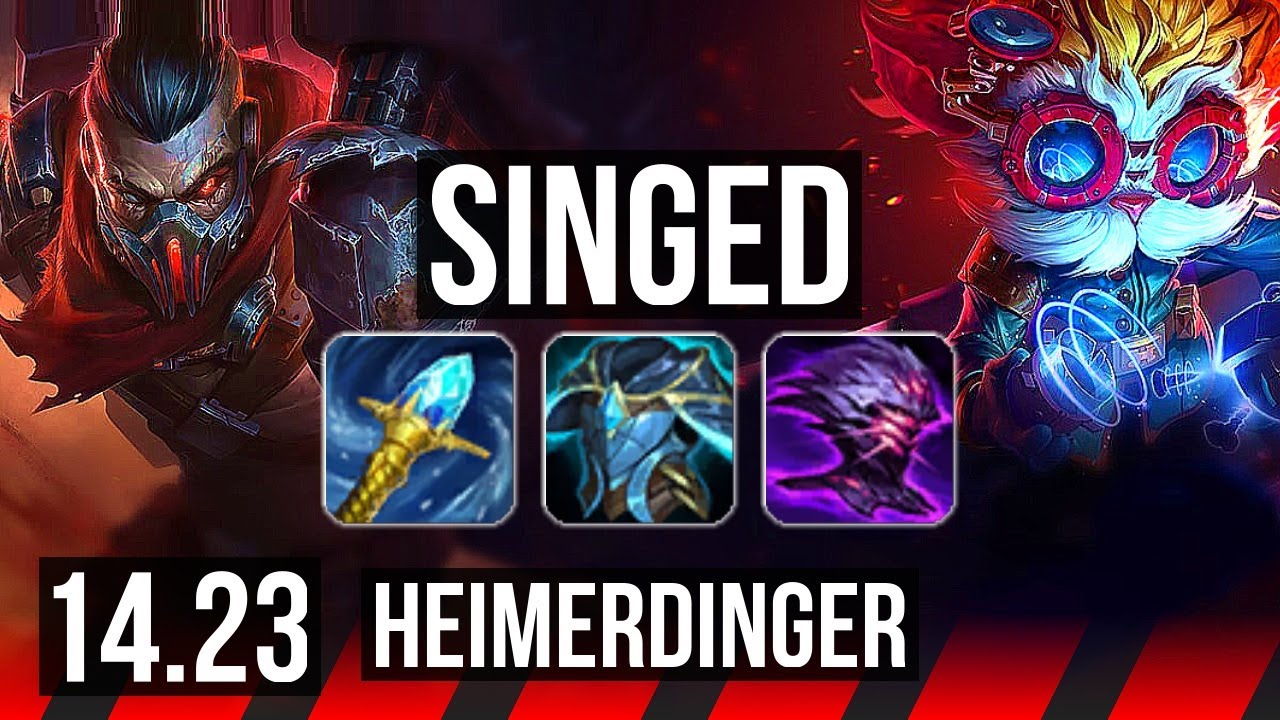 SINGED vs HEIMERDINGER (TOP) | KR Diamond | 14.23