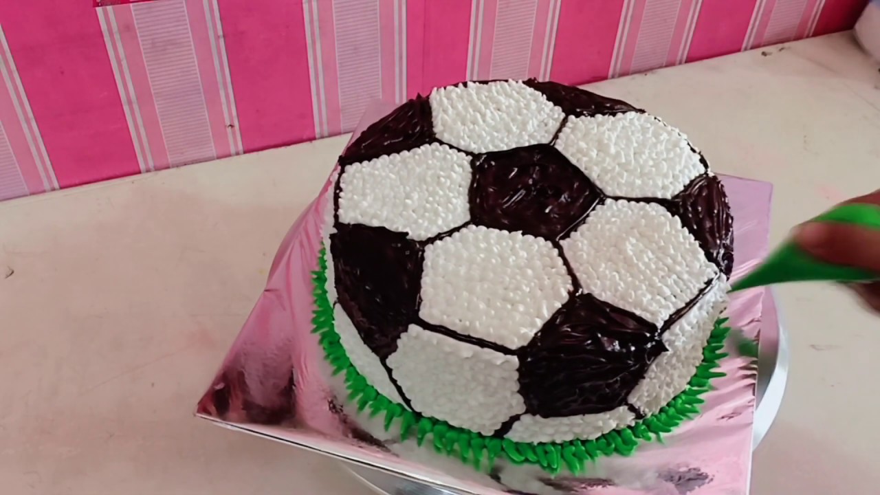 TANPA SPUIT  ..membuat cake ultah bentuk bola