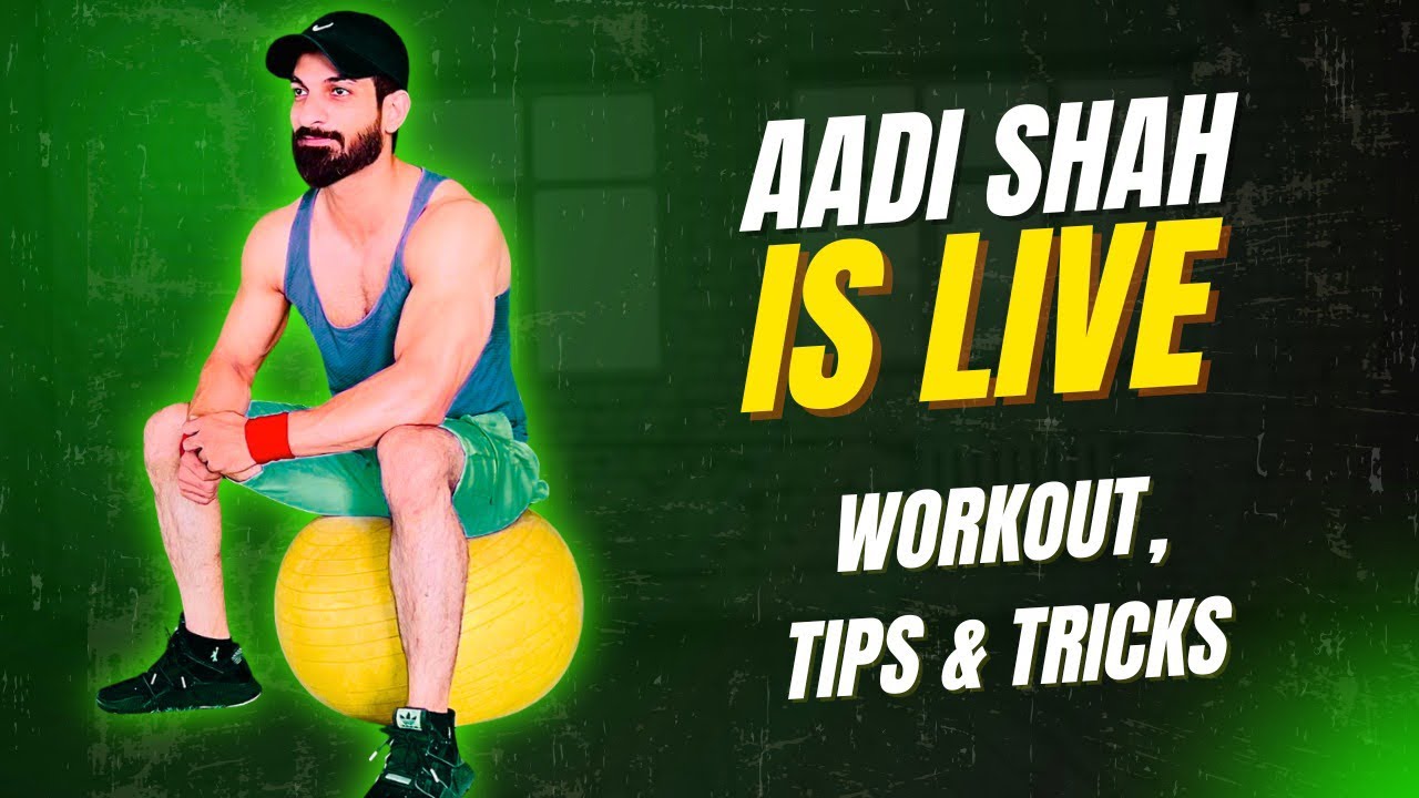 Aadi Shah is live Biceps and Back workout 🏋️ #beginners #motivation #gymworkout #backworkout
