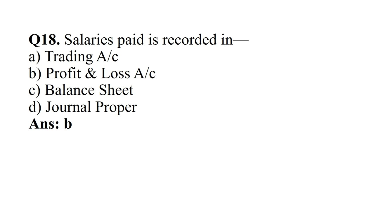 Commercial Accounting