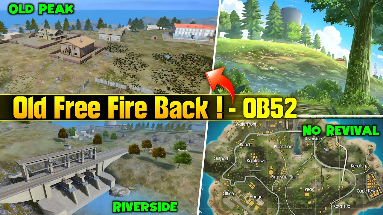 Finally Old Free Fire Map is Back - OB52🔥 -para SAMSUNG,A3,A5,A6,A7,J2,J5,J7,S5,S6,S7,S9,A10,