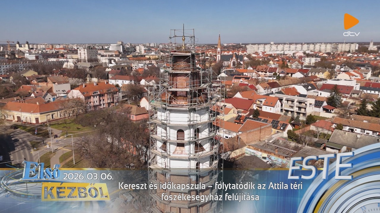 Kereszt és időkapszula - folytatódik az Attila téri főszékesegyház felújítása