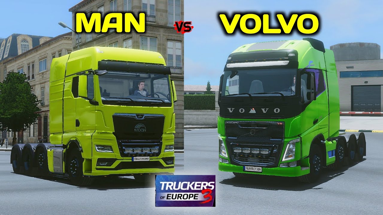 VOLVO VS MAN DETAIL COMPARISON IN TRUCKS OF EUROPE 3 BY WANDA SOFTWARE I
