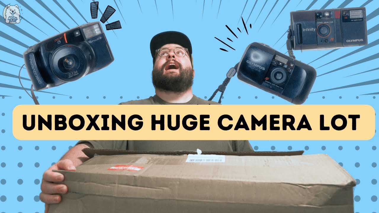 Unboxing HUGE Lot of Film Cameras