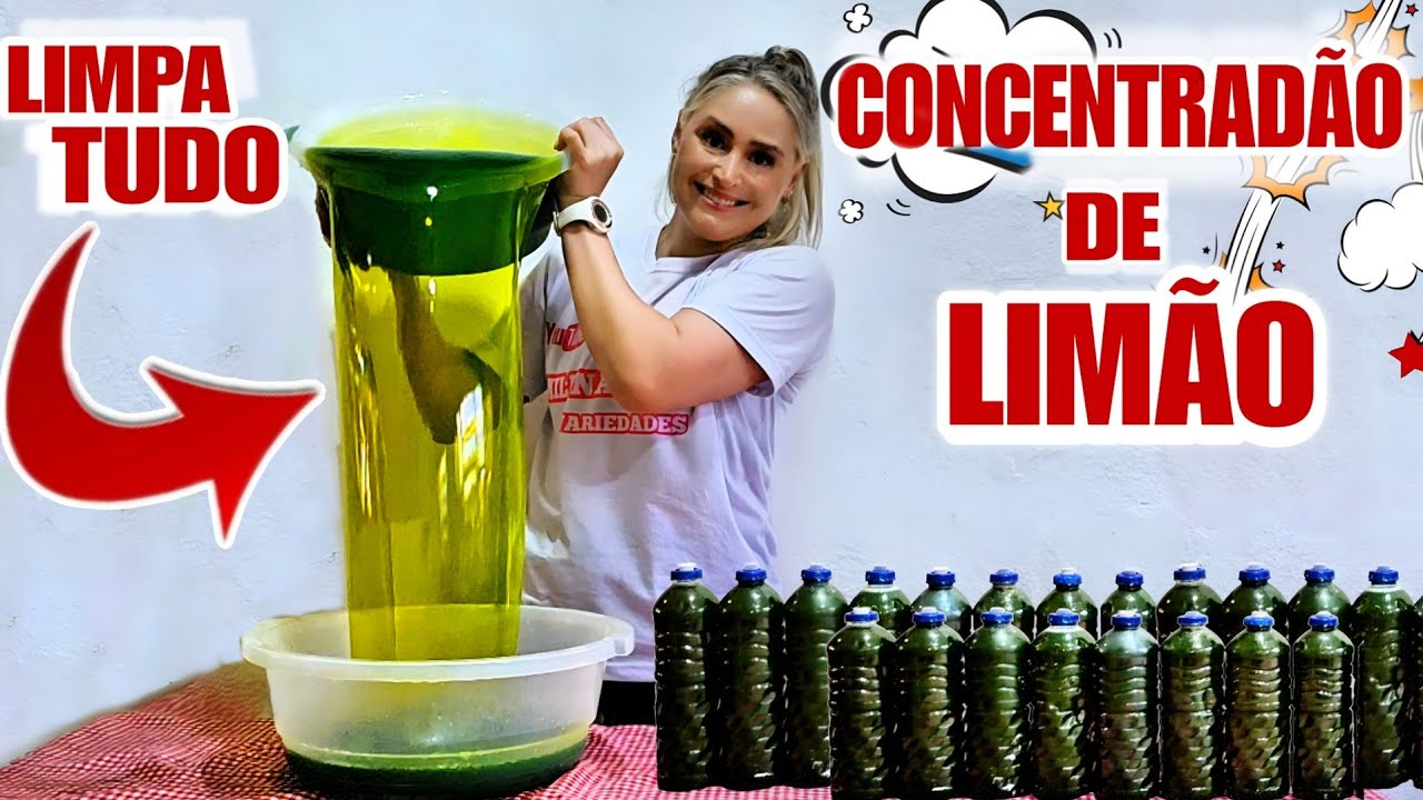 CONCENTRADÃO DE LIMÃO- DETERGENTE MULTIUSO CASEIRO