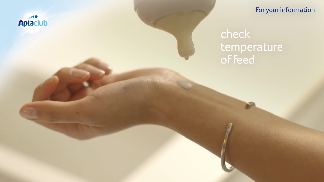 How to prepare a bottle feed - Aptaclub