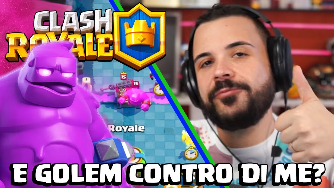 The Fool dares to play E-GOLEM against me - CLASH ROYALE
