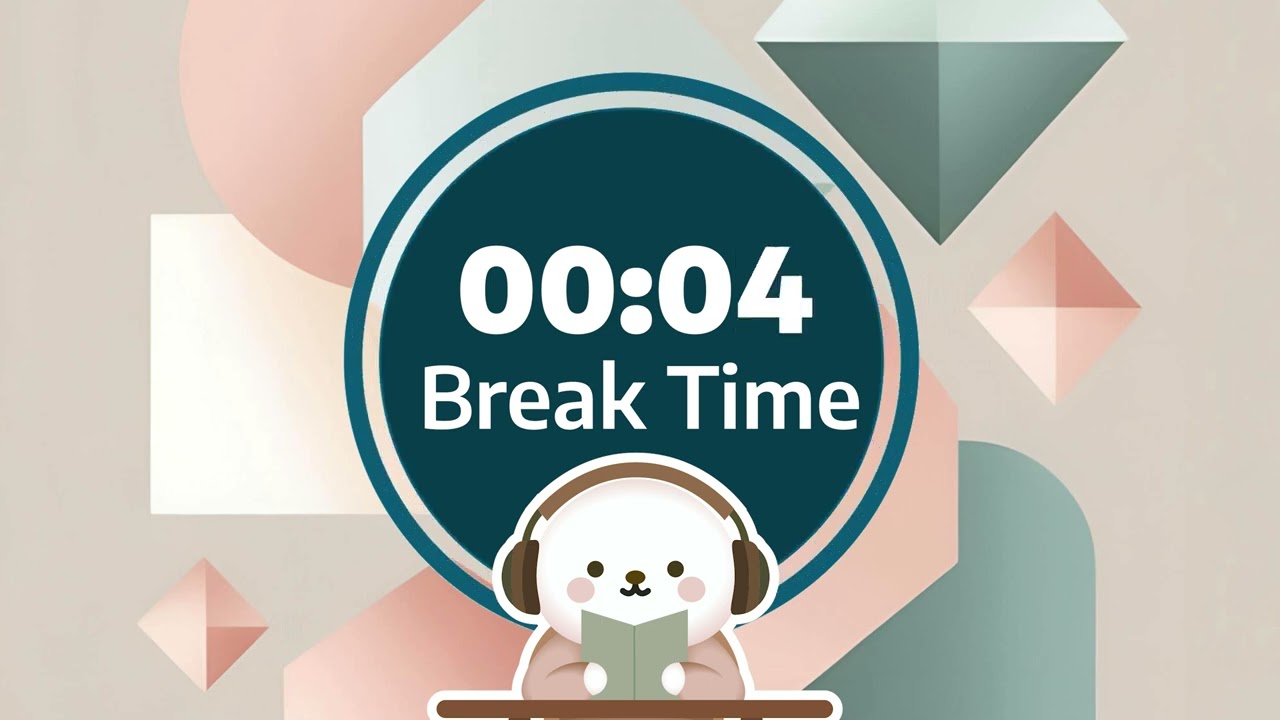 A short Pomodoro Focus Sessions: 7 Min Work x 1 Min Break with Rain & Piano (2 Cycles) (LOOP!)