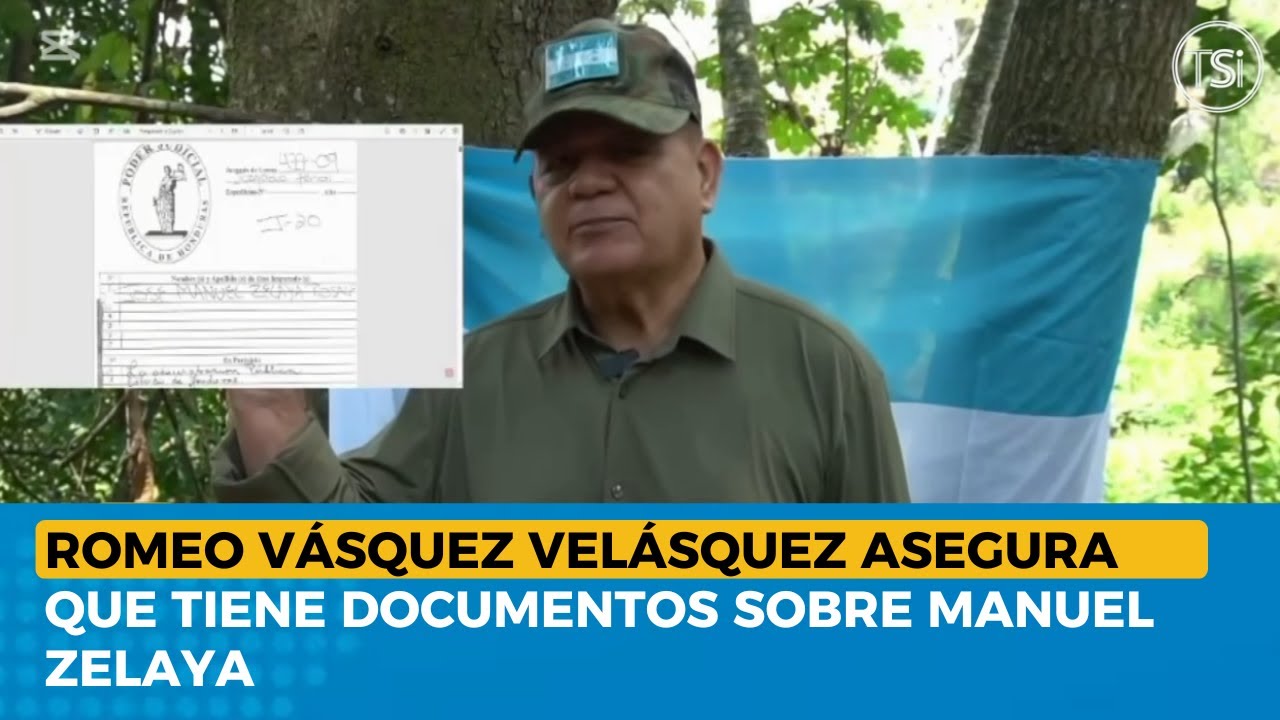 Romeo Vásquez Velásquez asegura que tiene documentos sobre Manuel Zelaya