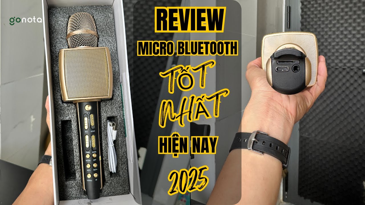 [Gonota] - Tiết Lộ Mic Bluetooth Tốt Nhất Hiện Nay - Tích hợp vang Reverb, Echo, Pop hay phát ngất