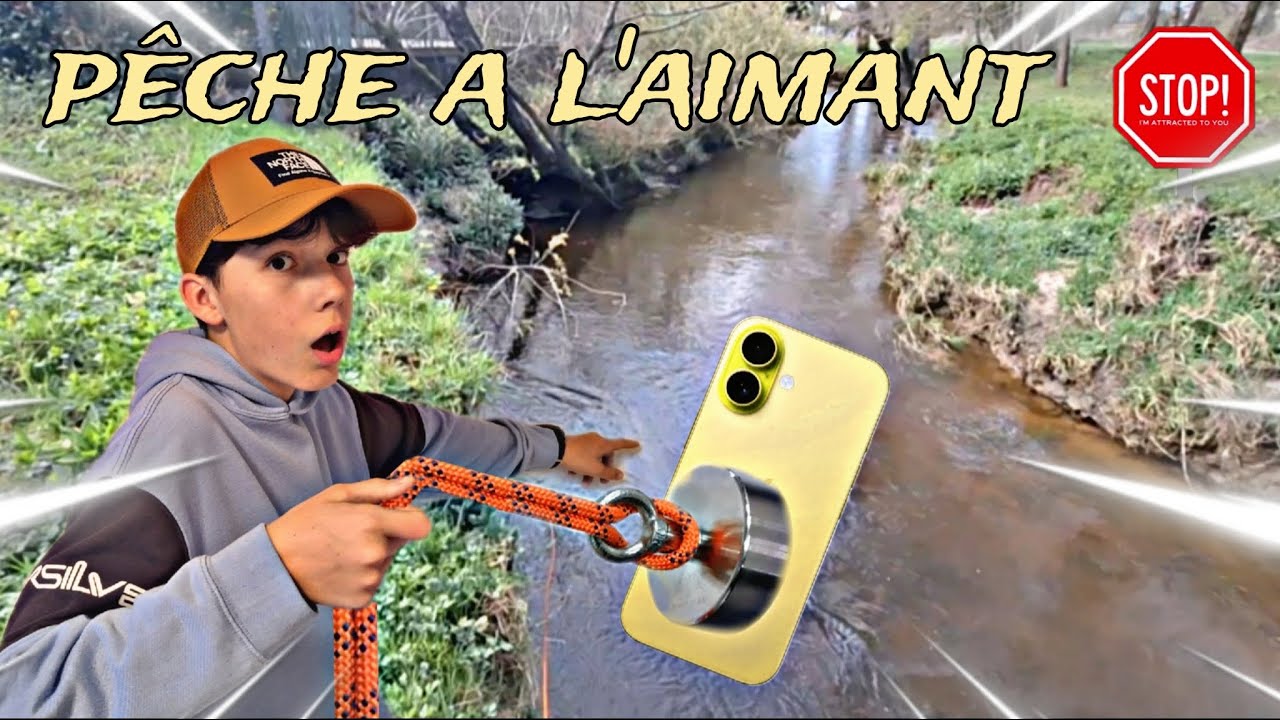 Pêche à l'aimant !!!(On trouve plein de truc)