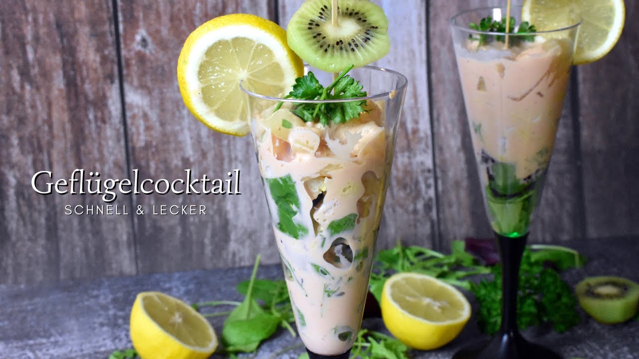 Leckeren Geflügelcocktail selber machen (Perfektes Dessert)