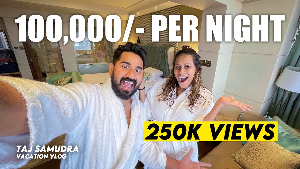 SLEEPING IN A $300 PER NIGHT OCEAN VIEW ROOM | TAJ SAMUDRA COLOMBO