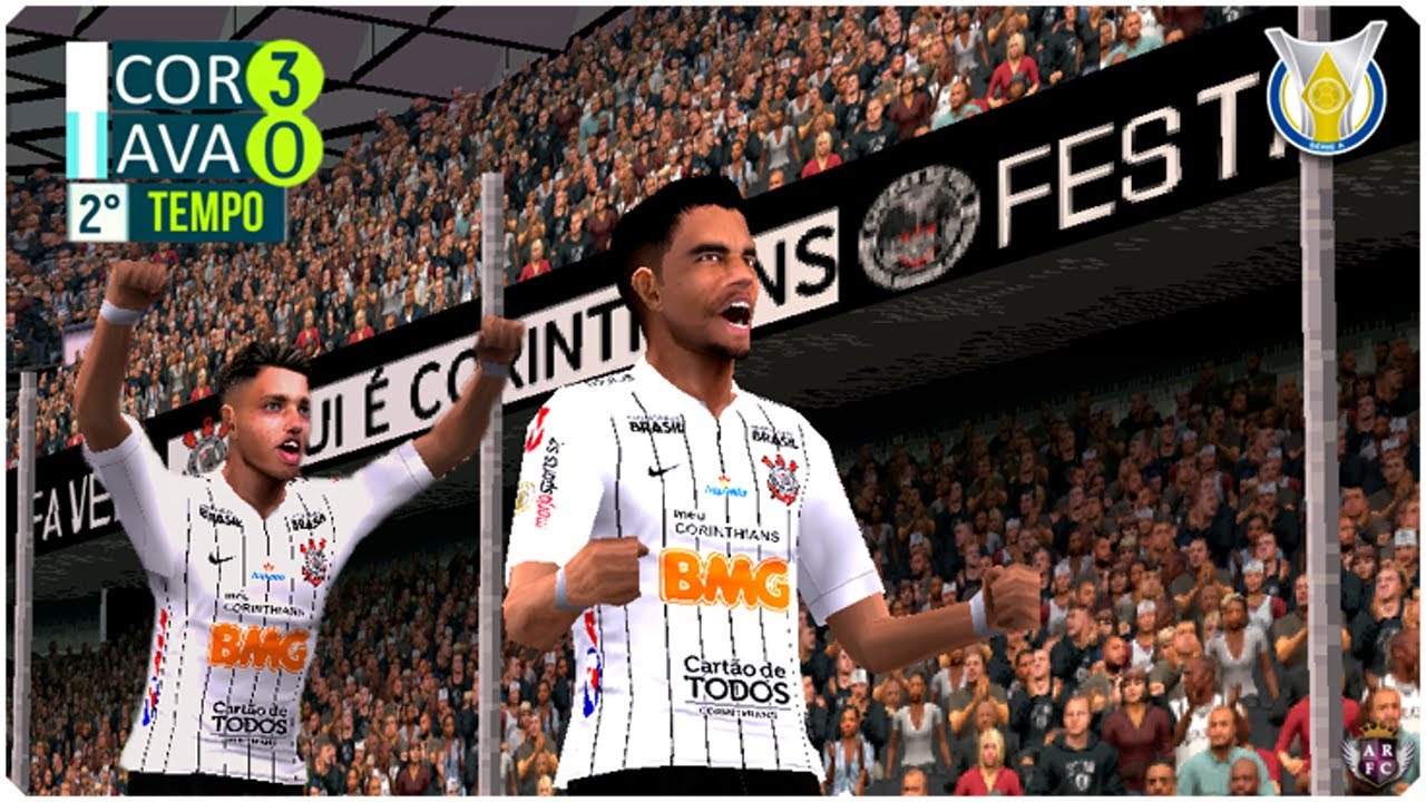 CORINTHIANS 3 x 0 AVAÍ | BRASILEIRÃO RODADA 35 RECRIADA NO PES 2020 PPSSPP