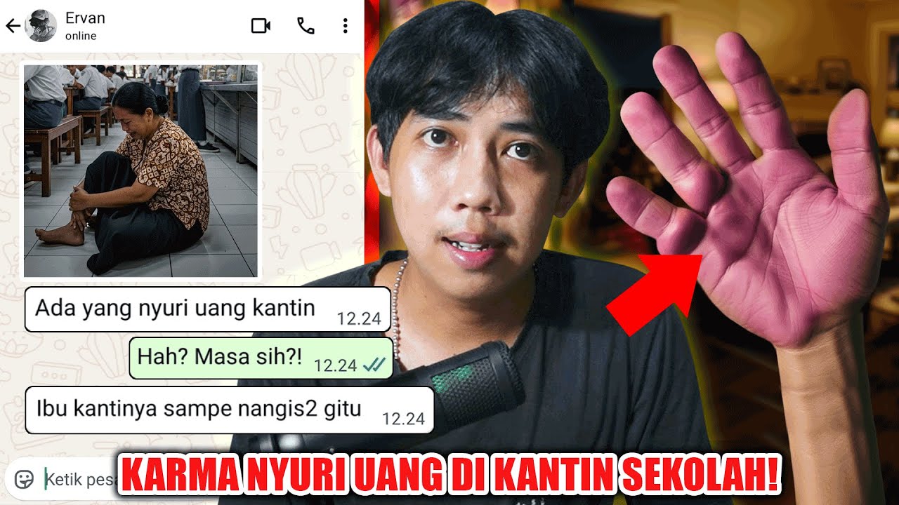 KARMA NYURI UANG DI KANTIN SEKOLAH 😱 | CHAT HISTORY HORROR SERAM