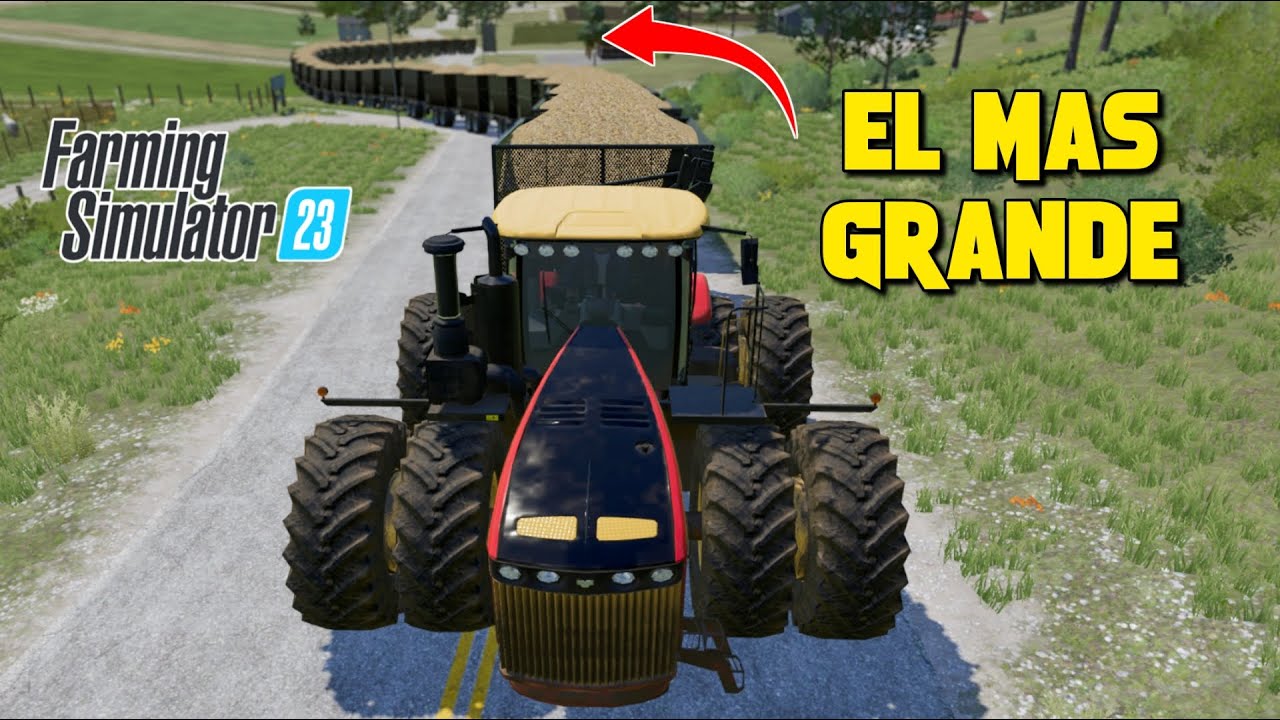EL TREN DE CARRETERA MAS GRANDE DEL MUNDO - FARMING SIMULATOR 23