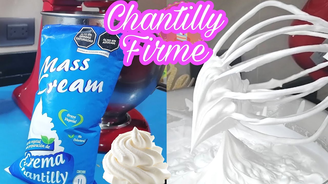 COMO preparar CHANTILLY FIRME  Mass Cream  &iexcl;buenazo!