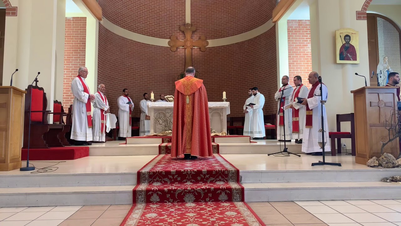 Début de la messe dominicale en chaldéen