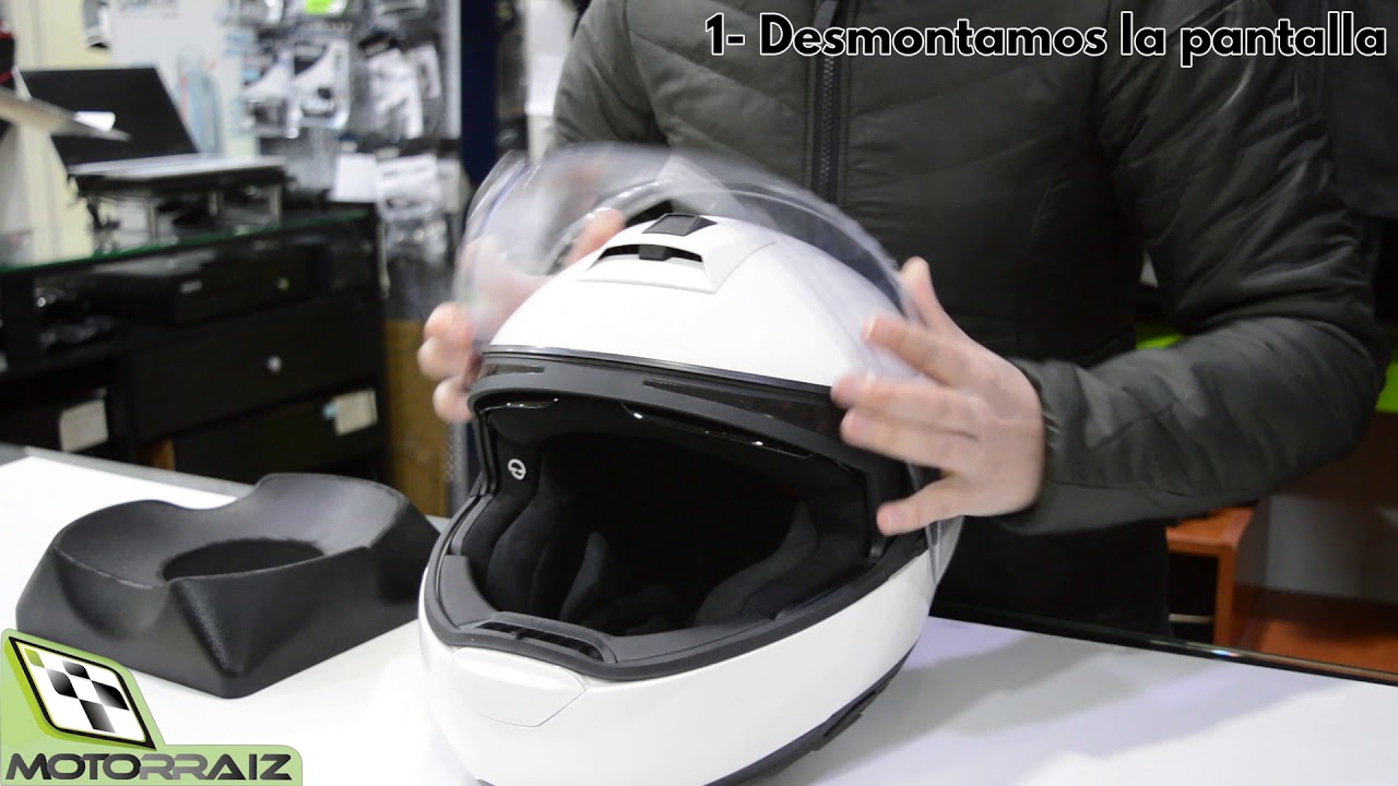 SOLUCIONES ¿Cómo se ajusta un Pin-Lock de un casco de moto?
