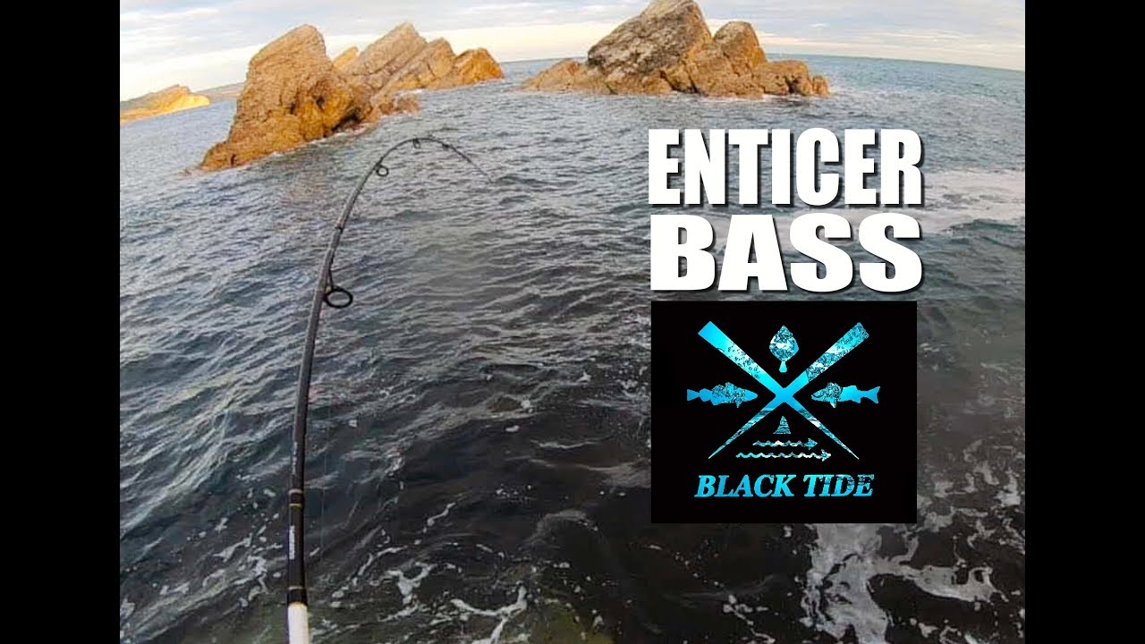 Black Tide Fishing's Rob J. Bass Lure Fishing With Samson Enticer's