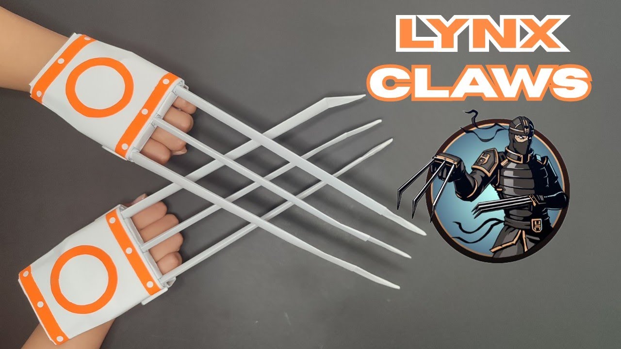 DIY PAPER LYNX CLAWS || How to Make LYNX CLAWS from Paper - Shadow Fight 2