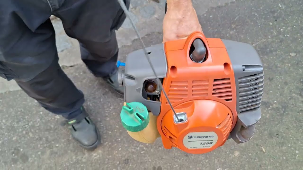Brushcutter Husqvarna 125R START BRUSHCUTTER #gardenmachine
