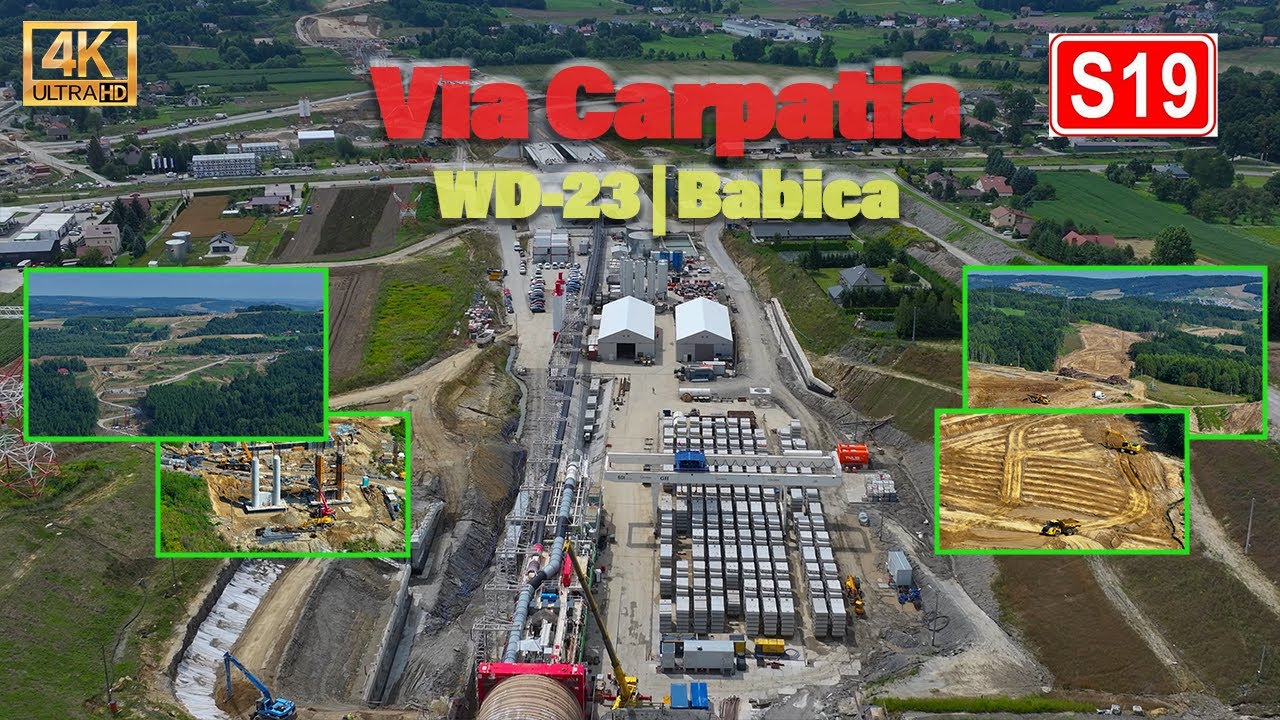 Via Carpatia budowa S19 | Odcinek od WD23 do Babicy Z drona w 4K | Via Carpatia Expressway