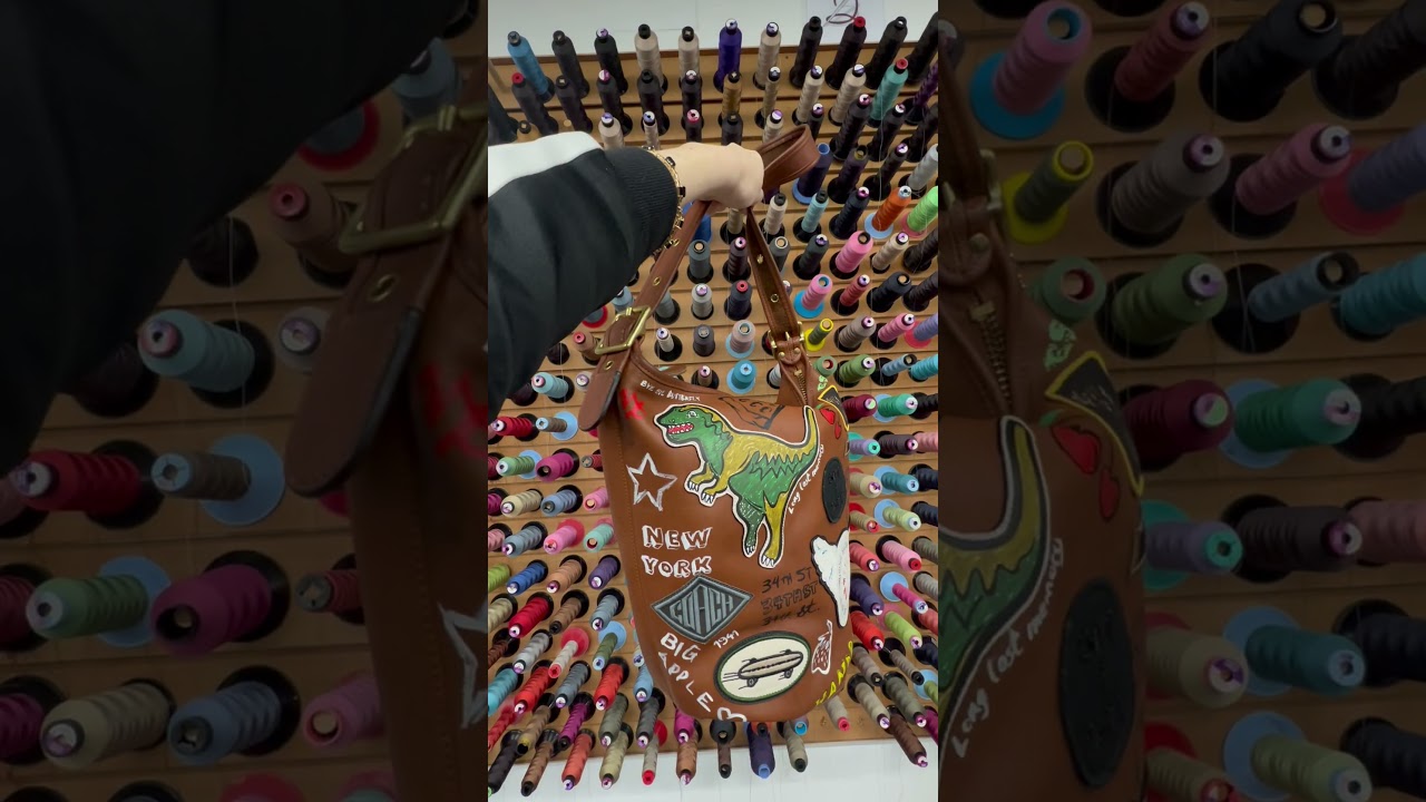 POV: You found a Coach (Re)Loved bag that&rsquo;s uniquely YOU 🦖#CoachReLoved #Unique #BucketBag #Upcycled