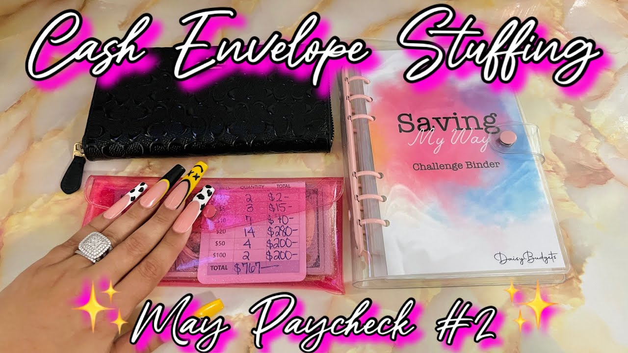 CASH STUFFING MAY PAYCHECK #2 | #cashenvelopesystem  #cashstuffing2024  #howtosavemoney