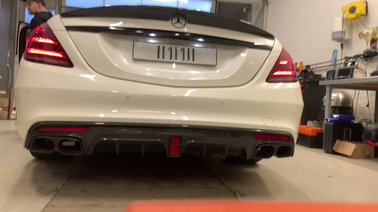 Mercedes S500 W222 CarTrends Democar with Capristo Catback, Weistec decat downpipes