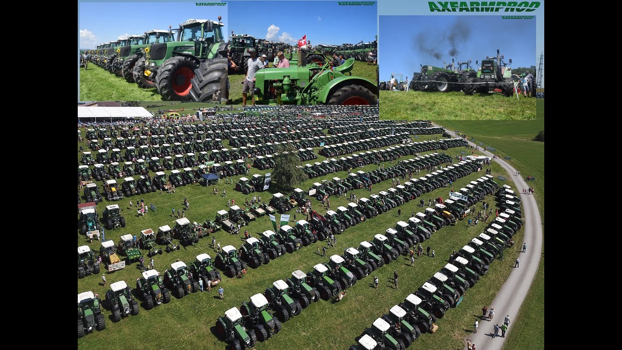 Fendt Treffen Niederwil 2019 - + de 800 tracteurs Fendt !!