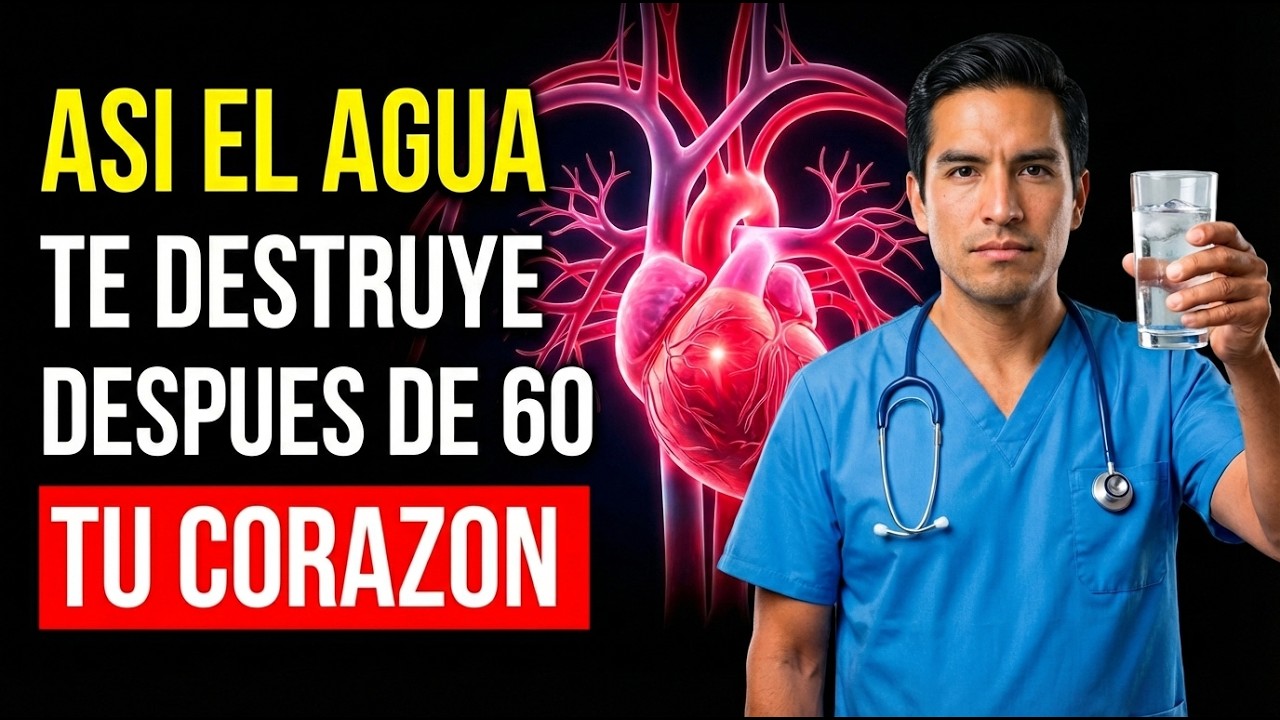 ardiólogos ALERTAN_ Nunca bebas AGUA así después de los 60 (riesgo cardíaco)
