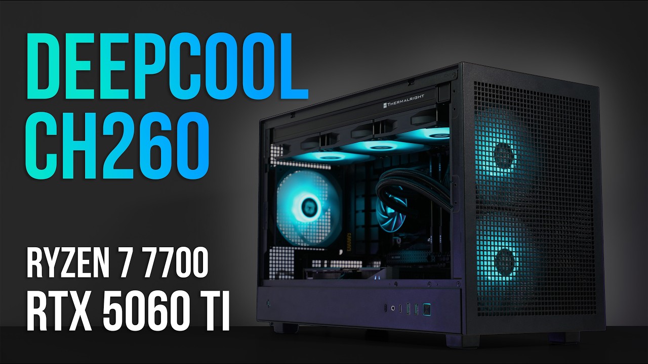 Deepcool CH260 Compact mATX Gaming Build with Ryzen 7 7700 & RTX 5060 Ti