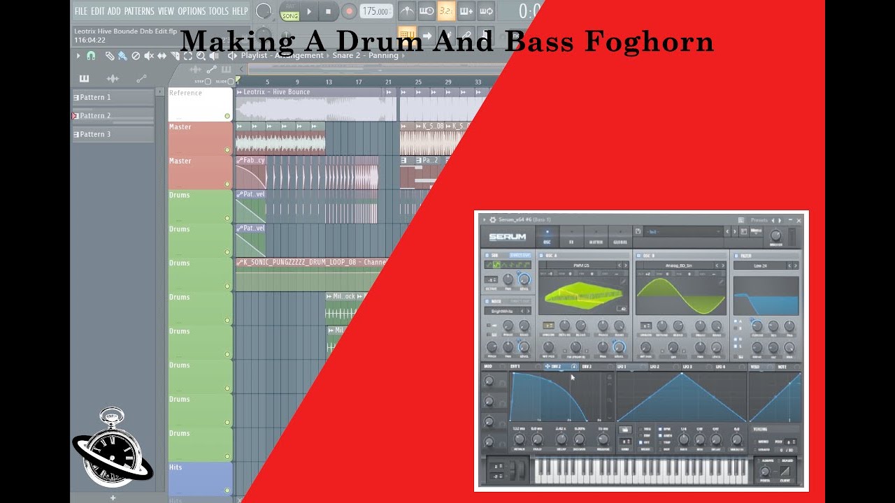 How To Make A DnB FOGHORN BASS in Xfer SERUM! (Like Bou, etc...) [Free Preset]