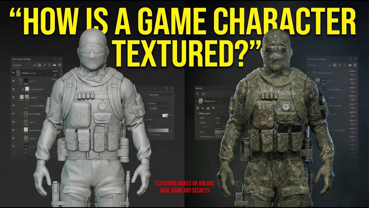 Game Character Texturing Workflow | Real-Time Character