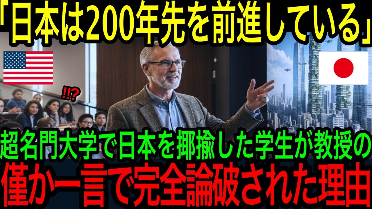 【海外の反応】「日本の製造業は完全に時代遅れですよね」大人数のハーバード大学生に日本の真の経済構図を教えた結果、一同驚愕！！