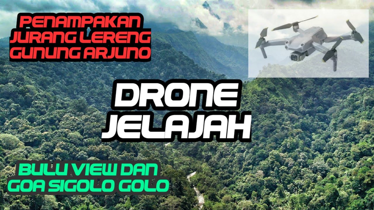 Drone jelajah jurang bulu view dan goa si golo-golo, wonosalam jombang