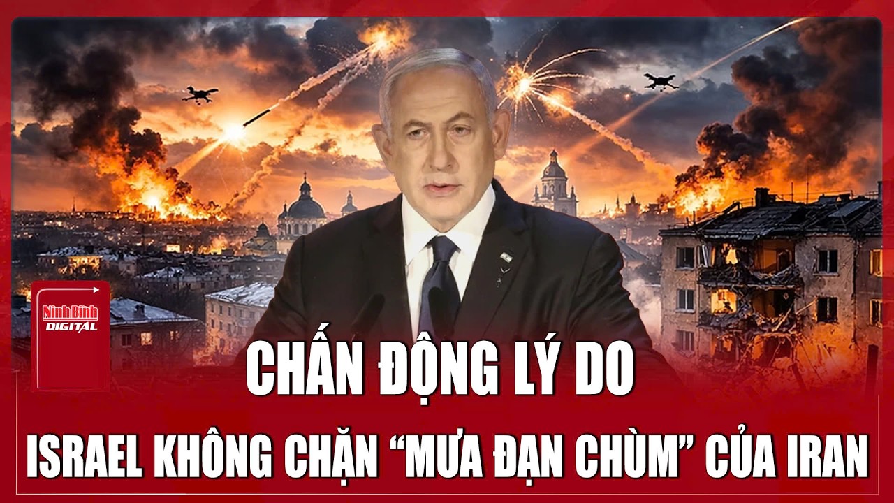Chấn động lý do Israel không chặn “mưa đạn chùm” của Iran khiến nhiều người thương vong