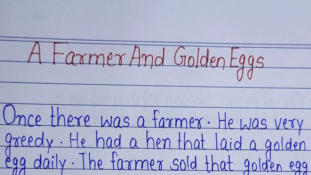 The Golden Egg l The Hen and the Golden eggs l Moral story for kids l The Greedy Farmer story