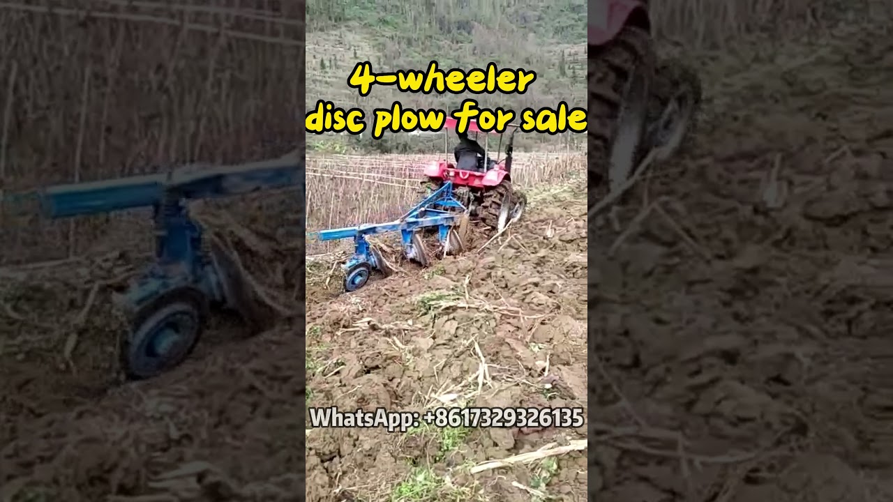 High-Quality Disc Plow for 4-Wheel Tractors | Affordable Price #plowing #farming #agriculture