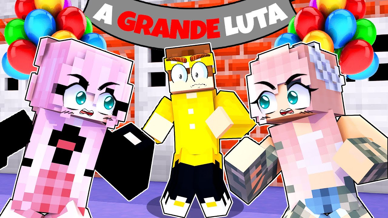 AS MENIMAS BRIGARAM POR MIM no MINECRAFT ! ‹ Alex ›