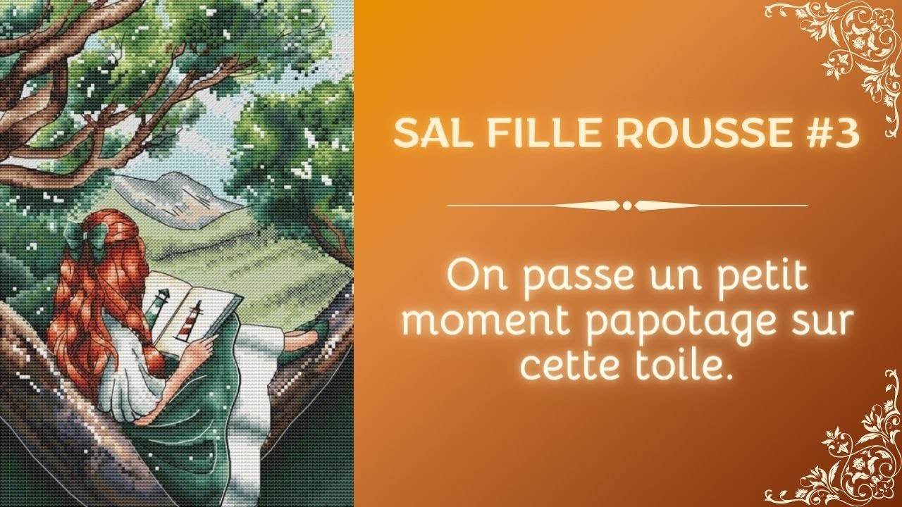 Point de croix | SAL Fille rousse #3 #crossstitch #pointdecroix