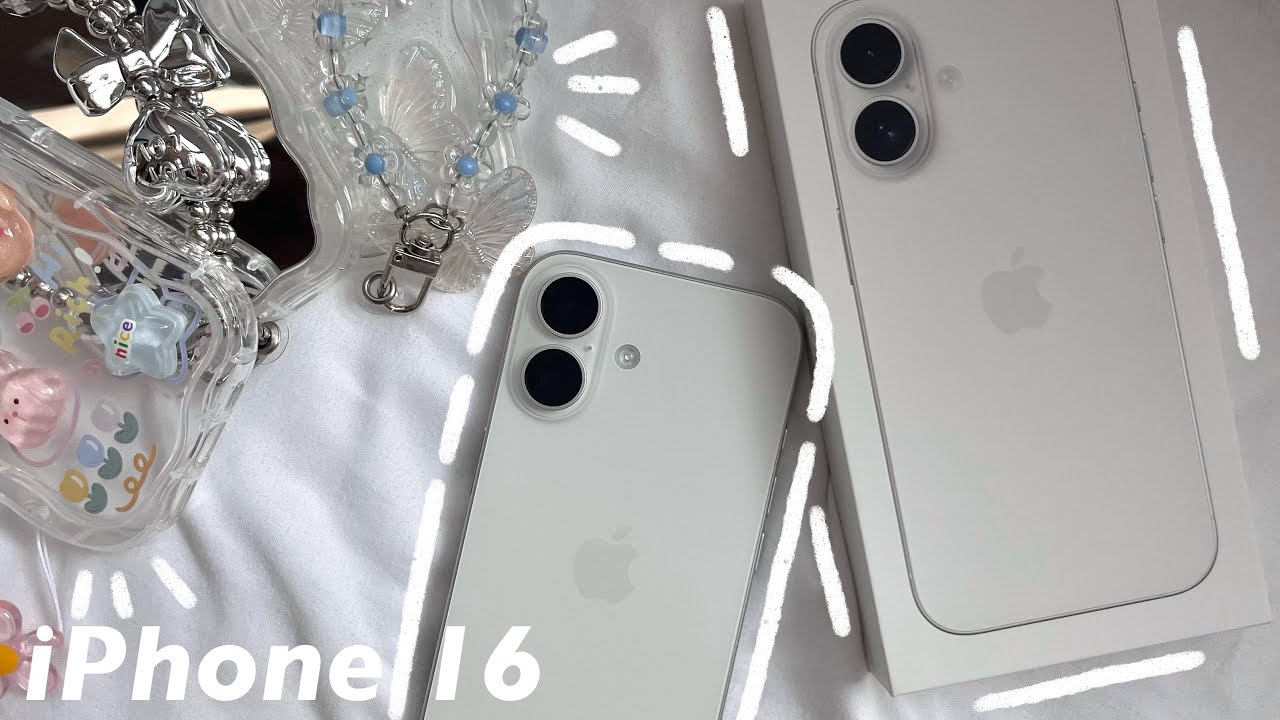 Unboxing📦 iPhone 16 (256GB) White + New Features + iOS 18