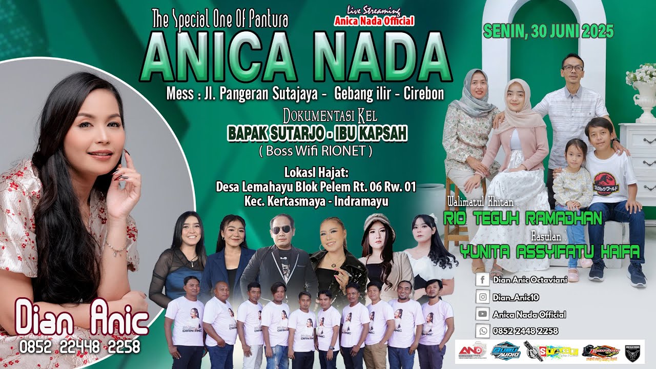 🔴LIVE ANICA NADA ( DIAN ANIC ) | EDISI SIANG 30 JUNI 2025 | LEMAHAYU | KERTASMAYA | INDRAMAYU