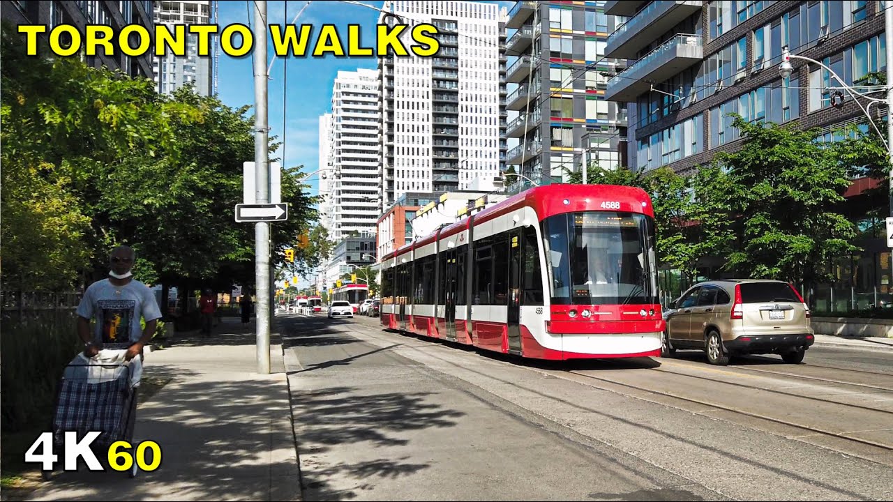 Downtown Toronto Walk - Carlton St, Regent Park & Shuter St on June 18 [4K]