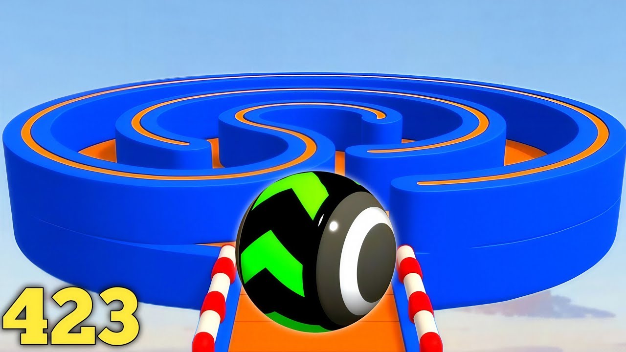 Sky Rolling Ball 3D Gameplay Speedrun Level 423